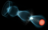  Visualisation en 3D d'accélération par sillage laser-plasma avec injection par ionisation, simulée avec le code Smilei