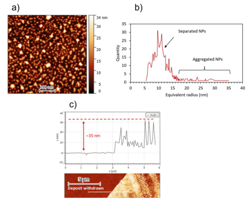 AFM of a NC film from Ar DBD